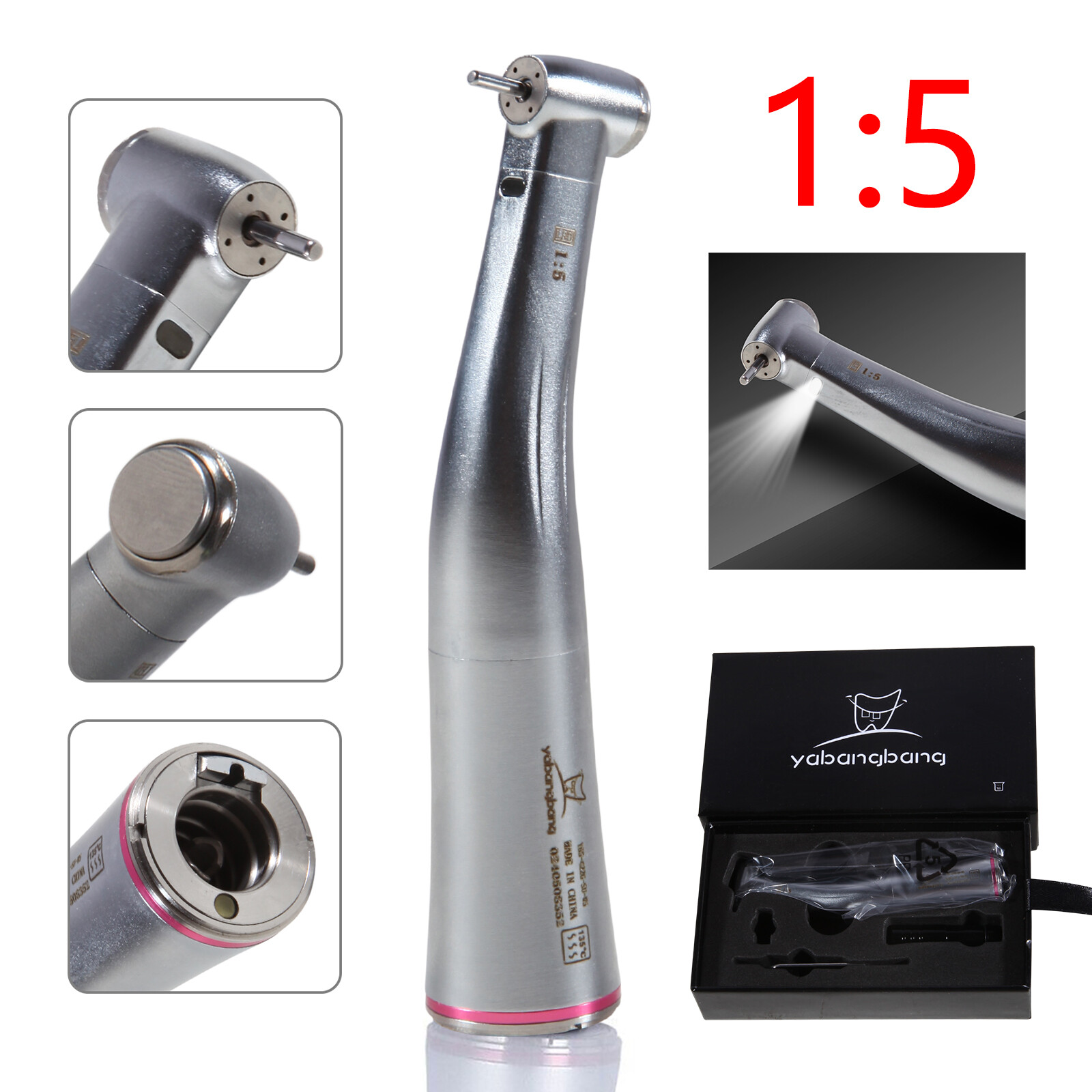 NSK Type Dental 1:1 1:4.2 1:5 Contra Angle Fiber Optic LED Low Speed Handpiece