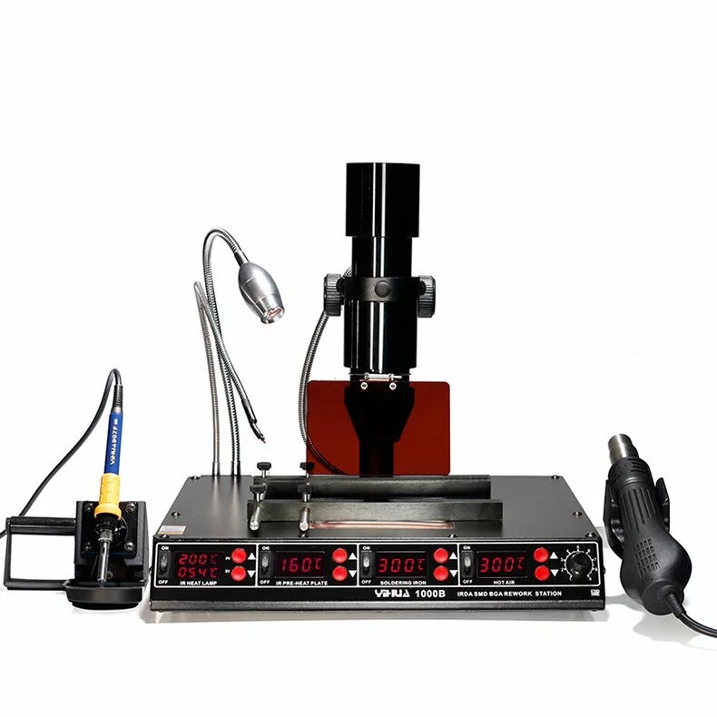 YIHUA 1000B 4-in-1 BGA Rework Station Infrared Preheater Desoldering Station
