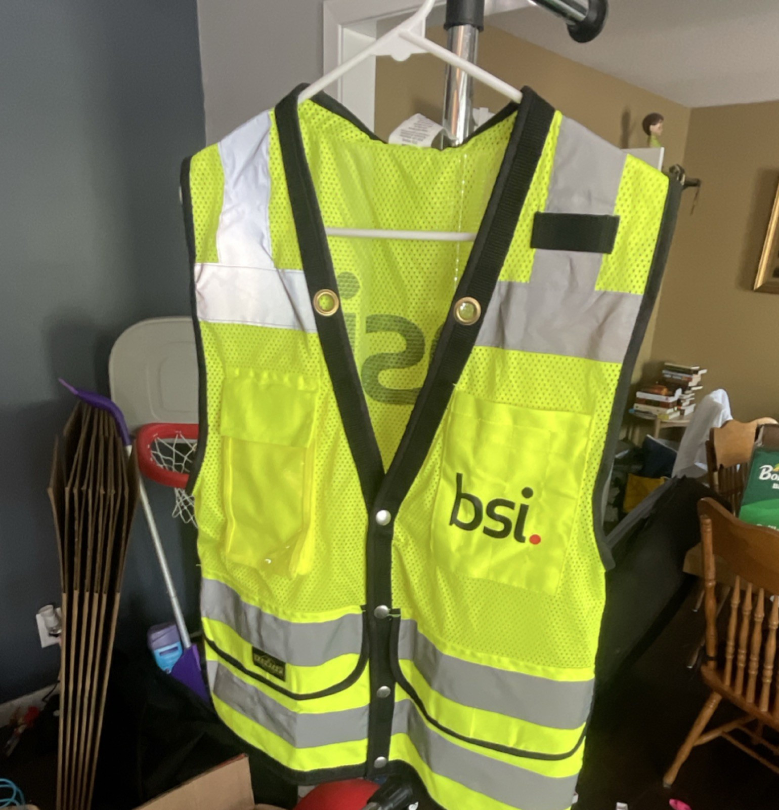 Radians SV59-22ZGD Hi-Visibility Yellow Gray Safety Vest Size S Reflective ANSI