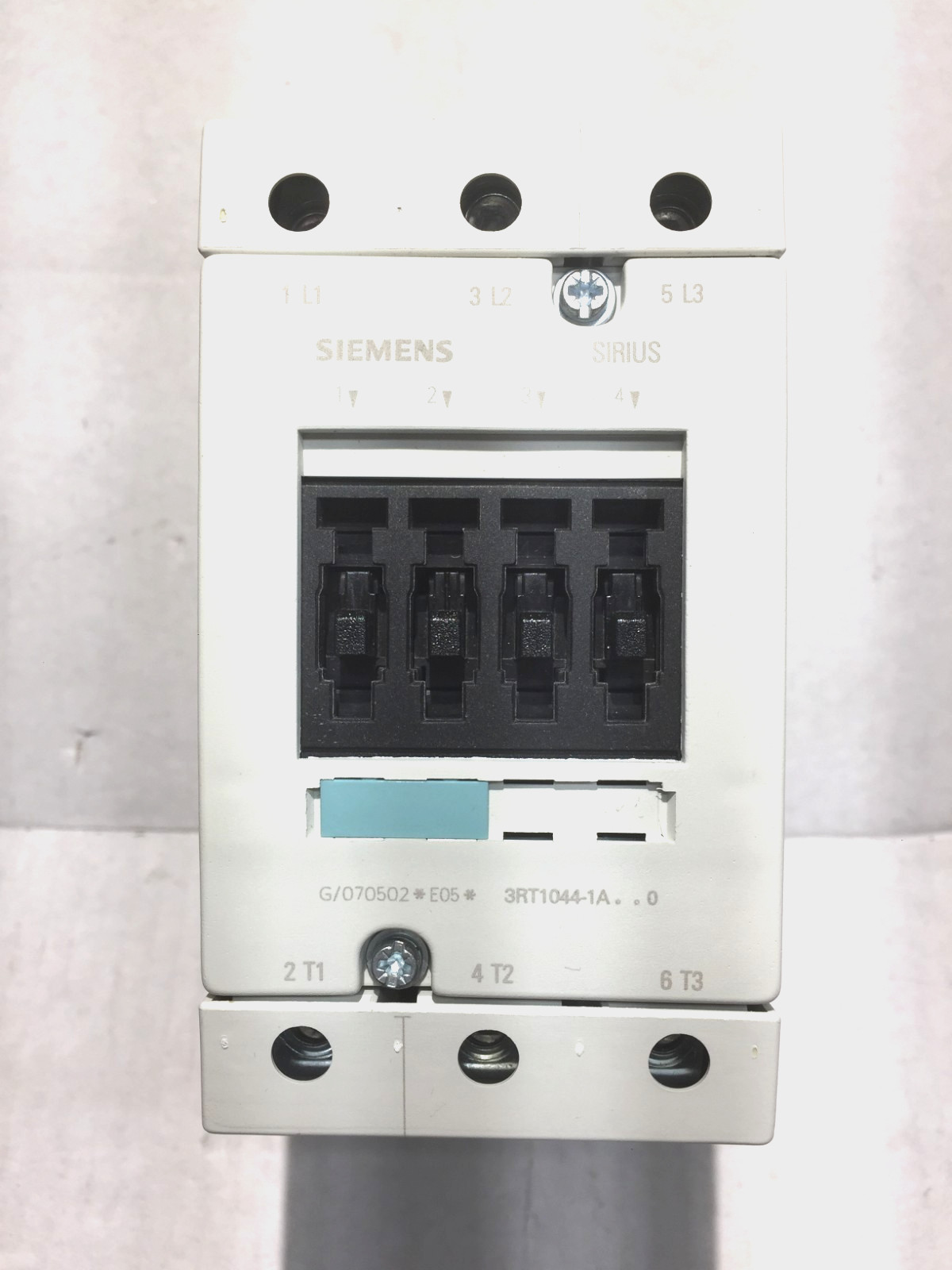 SIEMENS 3RT1044-1AK60 AC CONTACTOR 3 POLE 100 AMP W/120V60HZ/110V 50HZCOIL (C-1)