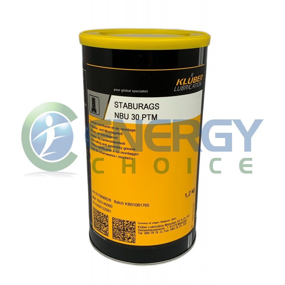 Kluber STABURAGS NBU 30 PTM Lubricating and assembly grease 1.2KG Free shipping