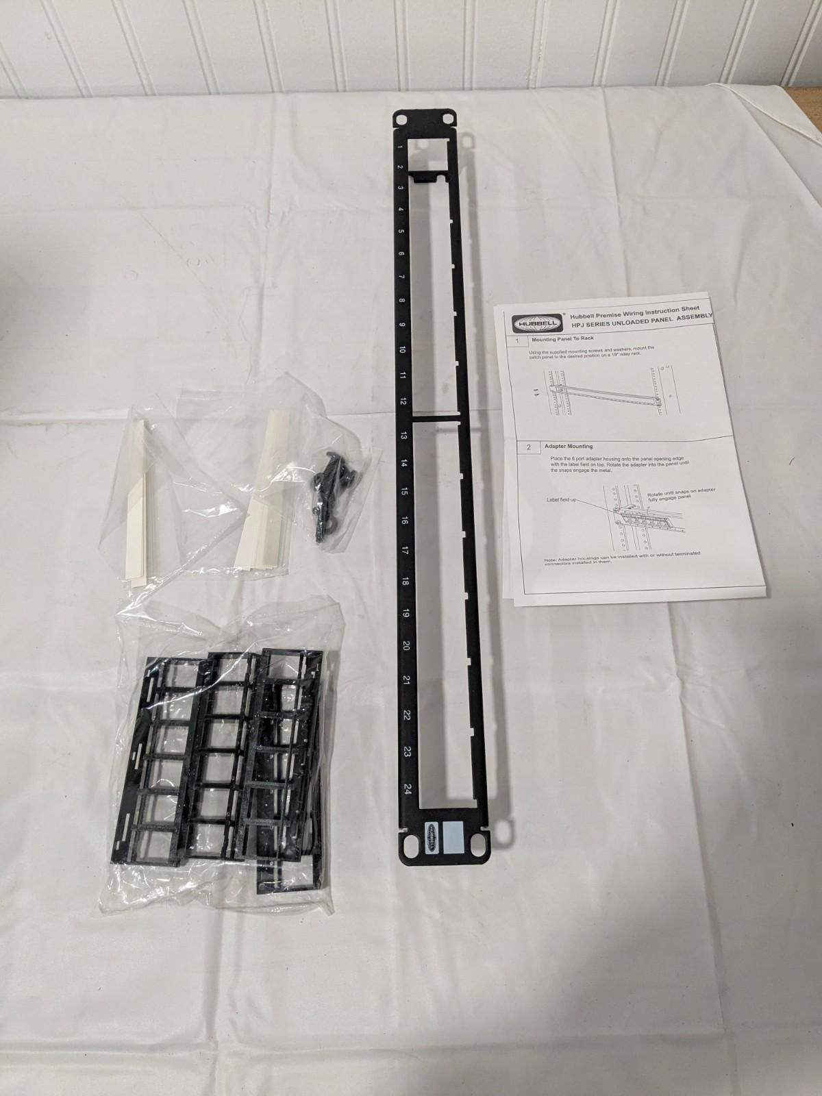 Hubbell Udx-series Shielded Patch Panel 24 Port 1 Rack Units 1.75in. H HPJ24