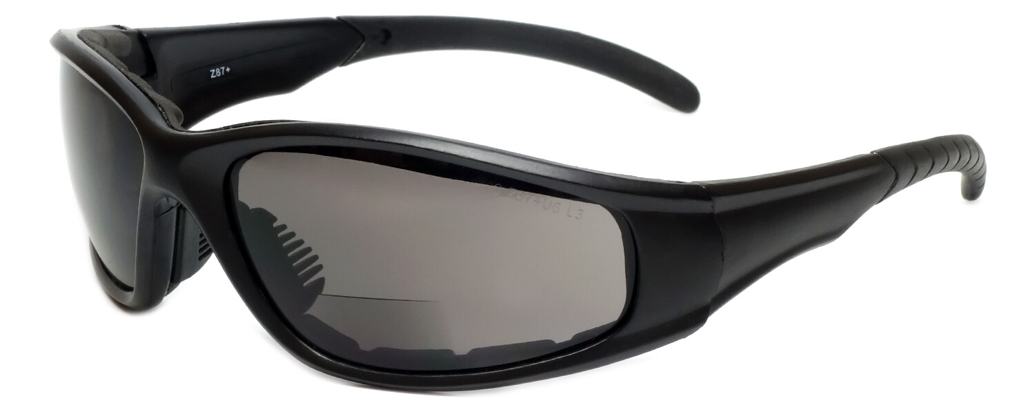 Calabria 23BF Bi-Focal Safety Glasses UV Protection Smoke Z87. Rate ShatterProof