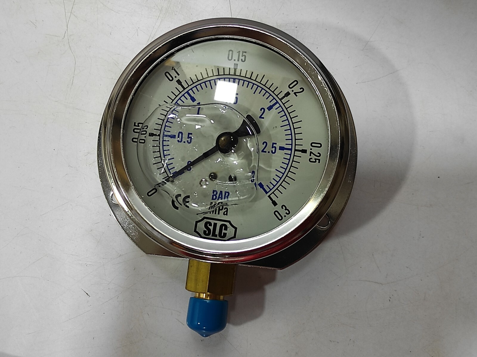 SLC BVS Pressure Gauge 100mm 0-3bar 0-0.3MPa 3/8”PF
