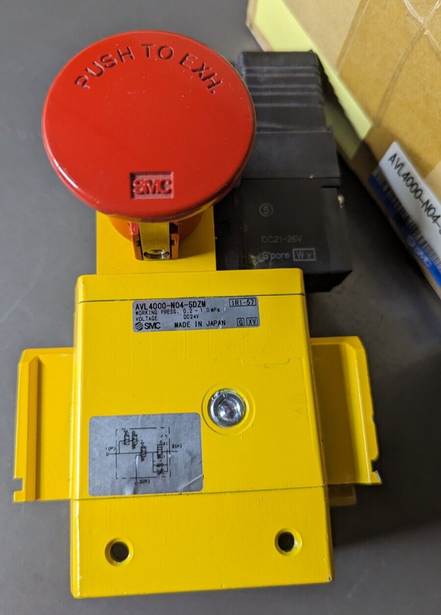 ***NEW-OPEN BOX*** SMC AVL4000-N04-5DZM Soft Start; lock out, 1/2NPT, 24VDC