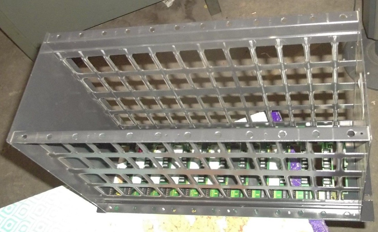 BAILEY INFI 90 120/240VAC MODULE MOUNTING UNIT IEMMU01 12 SLOT CHASIS RACK (O1)
