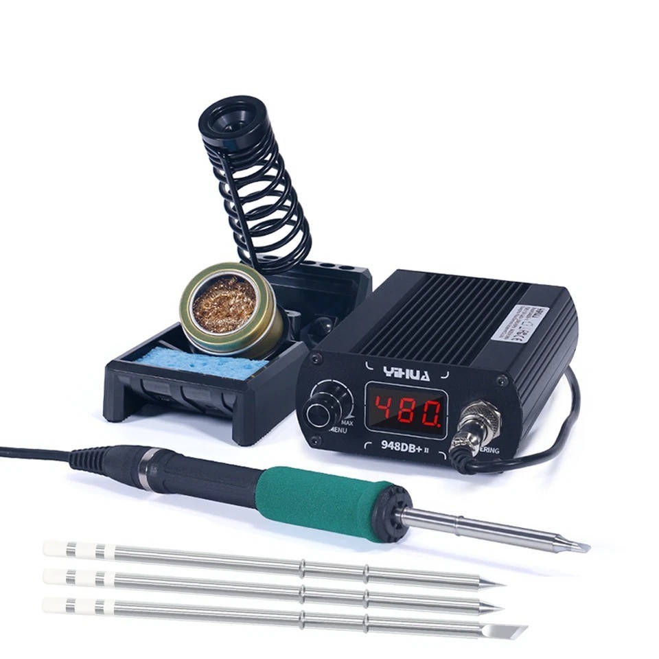 YIHUA 902D-IV T12 Soldering & Hot Air Rework Station Kit Digital Adjustable Temp