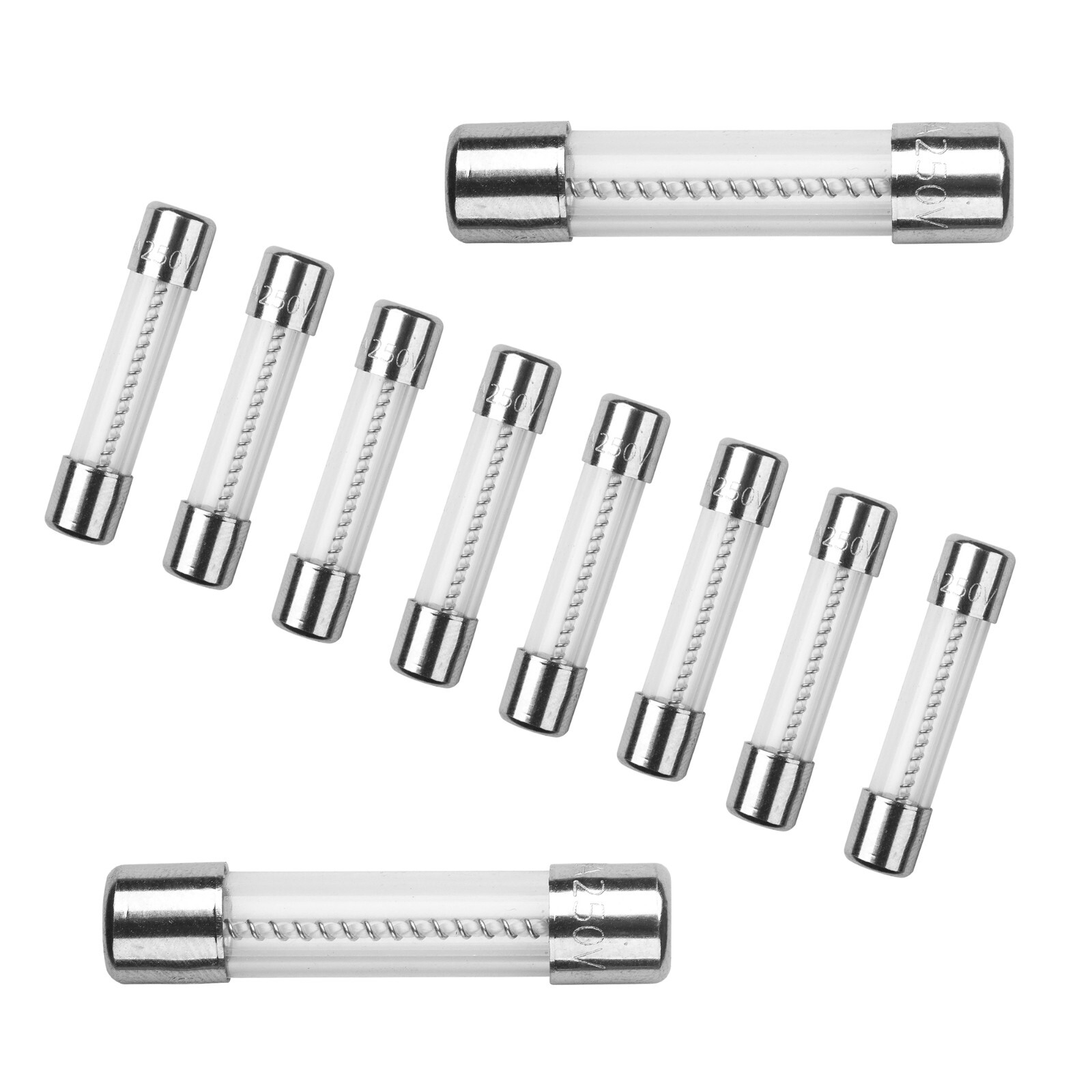 10Pcs T0.5AL250V 0.5A 250V SLOW Blow Glass Fuse 6X30mm 0.5 amp Time Delay Fuse