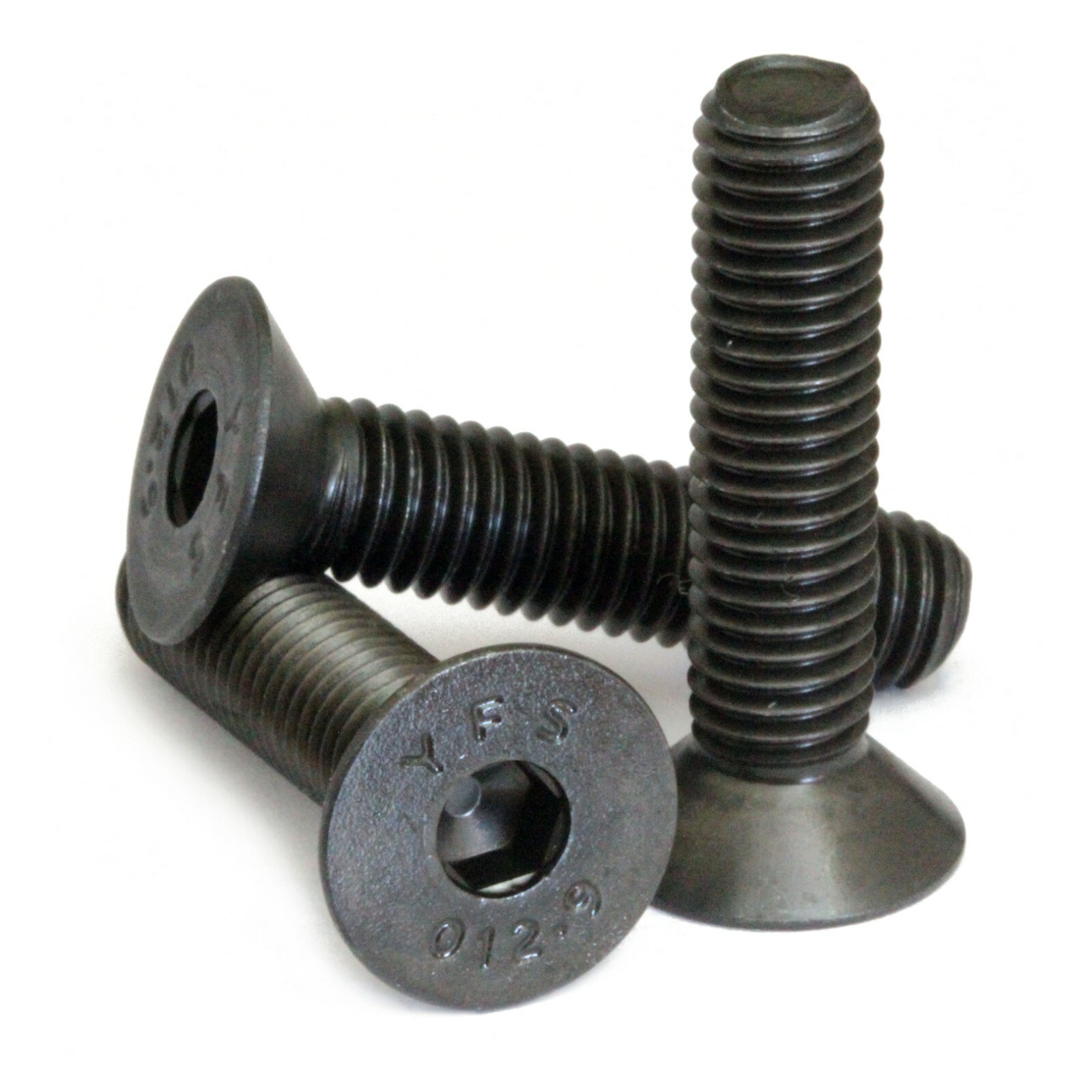 #4-40 Flat Head Socket Cap Screws, Alloy Steel Black Oxide SAE Countersunk 82°