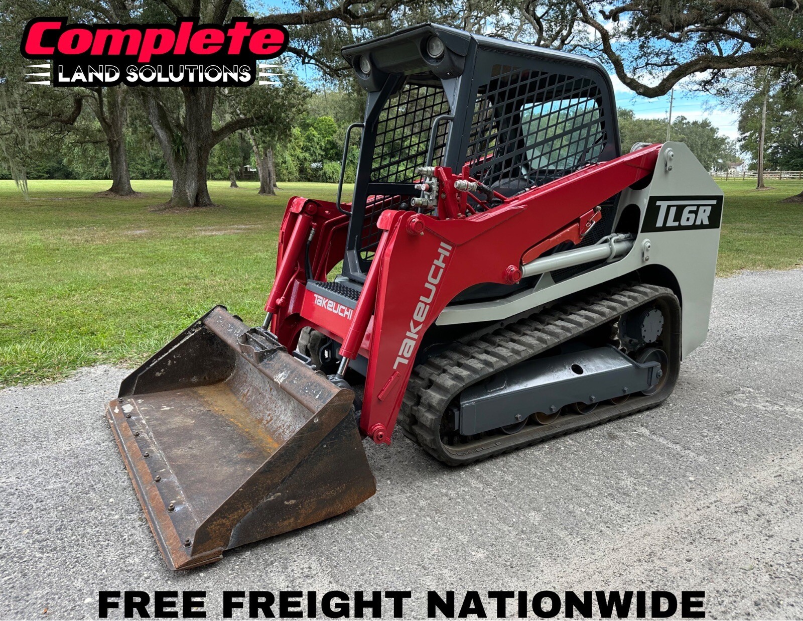 2019 TAKEUCHI TL6R SKID STEER LOADER – NO DEF DIESEL – JOYSTICKS – FREE FREIGHT