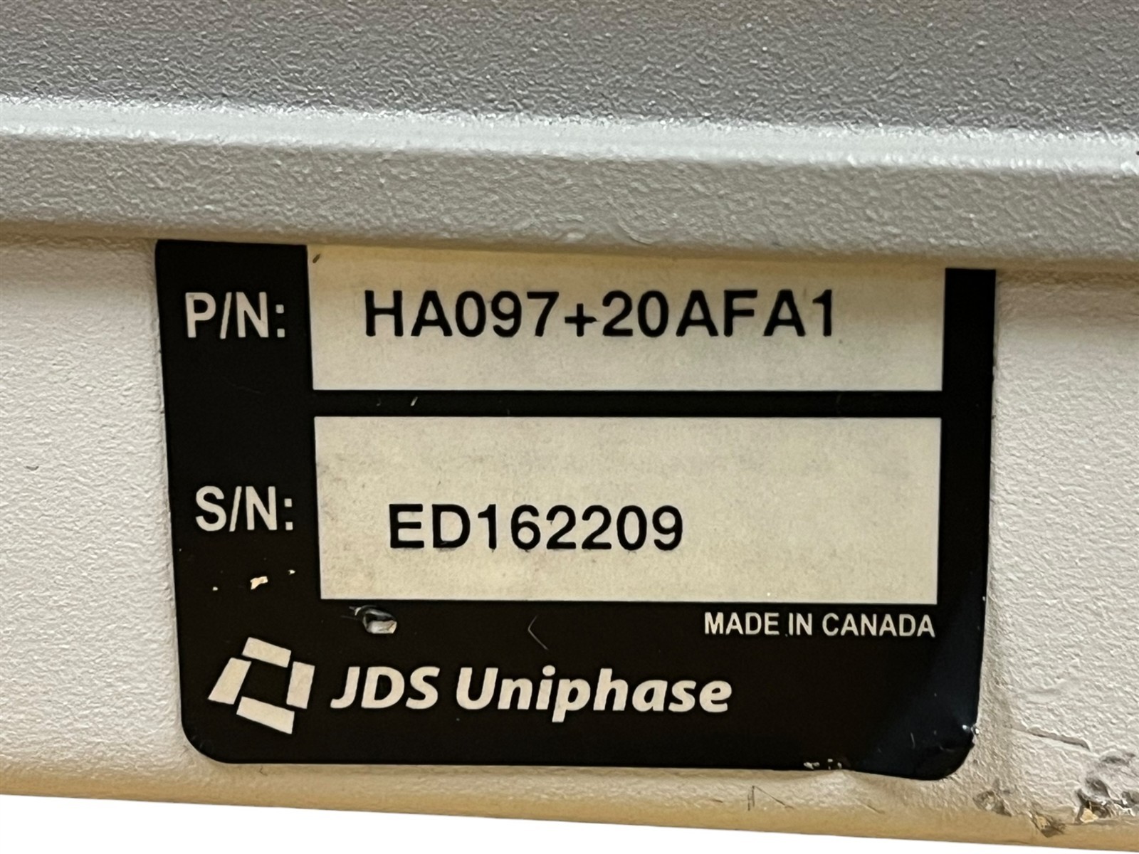 JDS Uniphase HA097 + 20AFA1 Programmable Optical Attenuator Module
