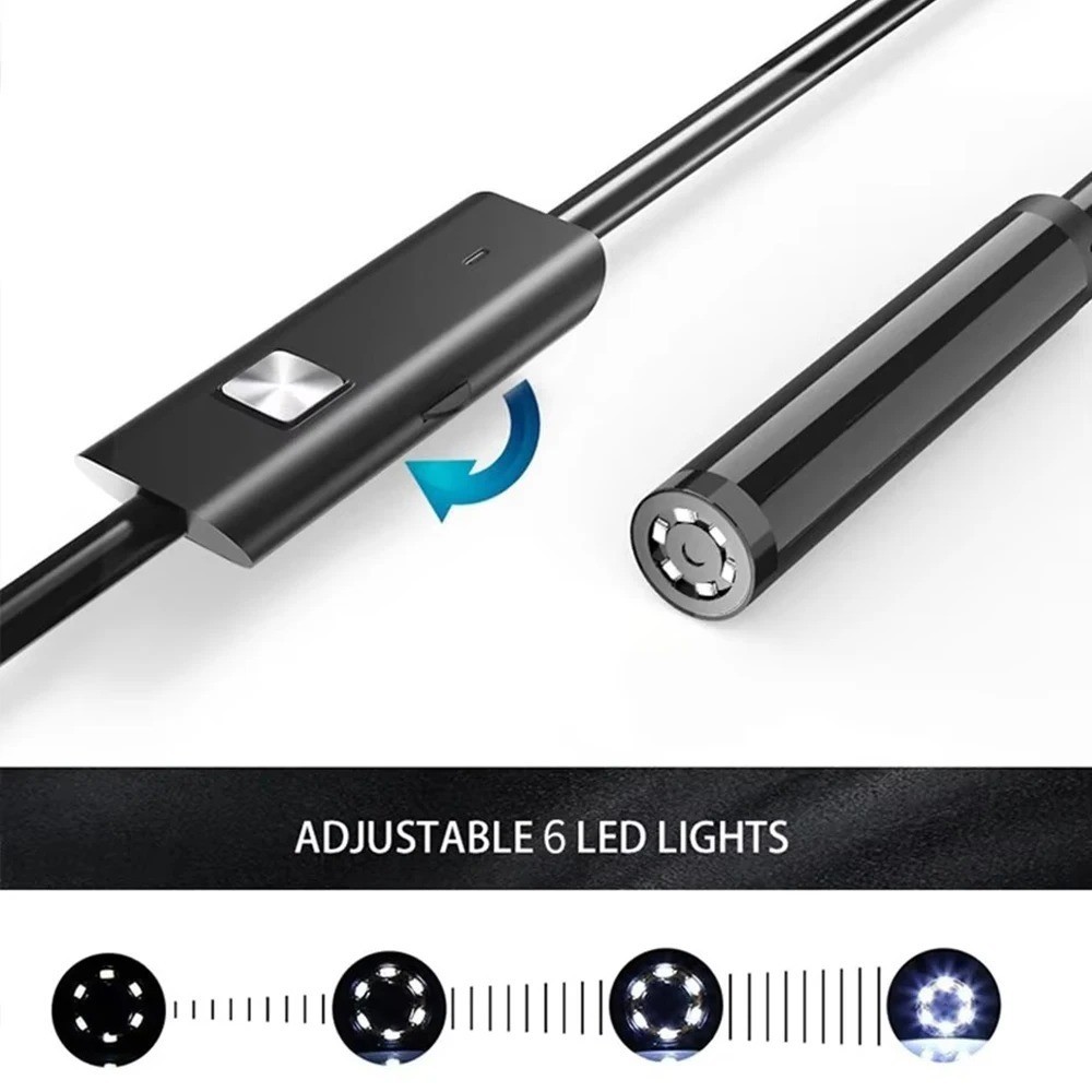 LED Ear Endoscope HD Otoscope Ear Wax Cleaning Camera Tool Cleaner Removal Kit