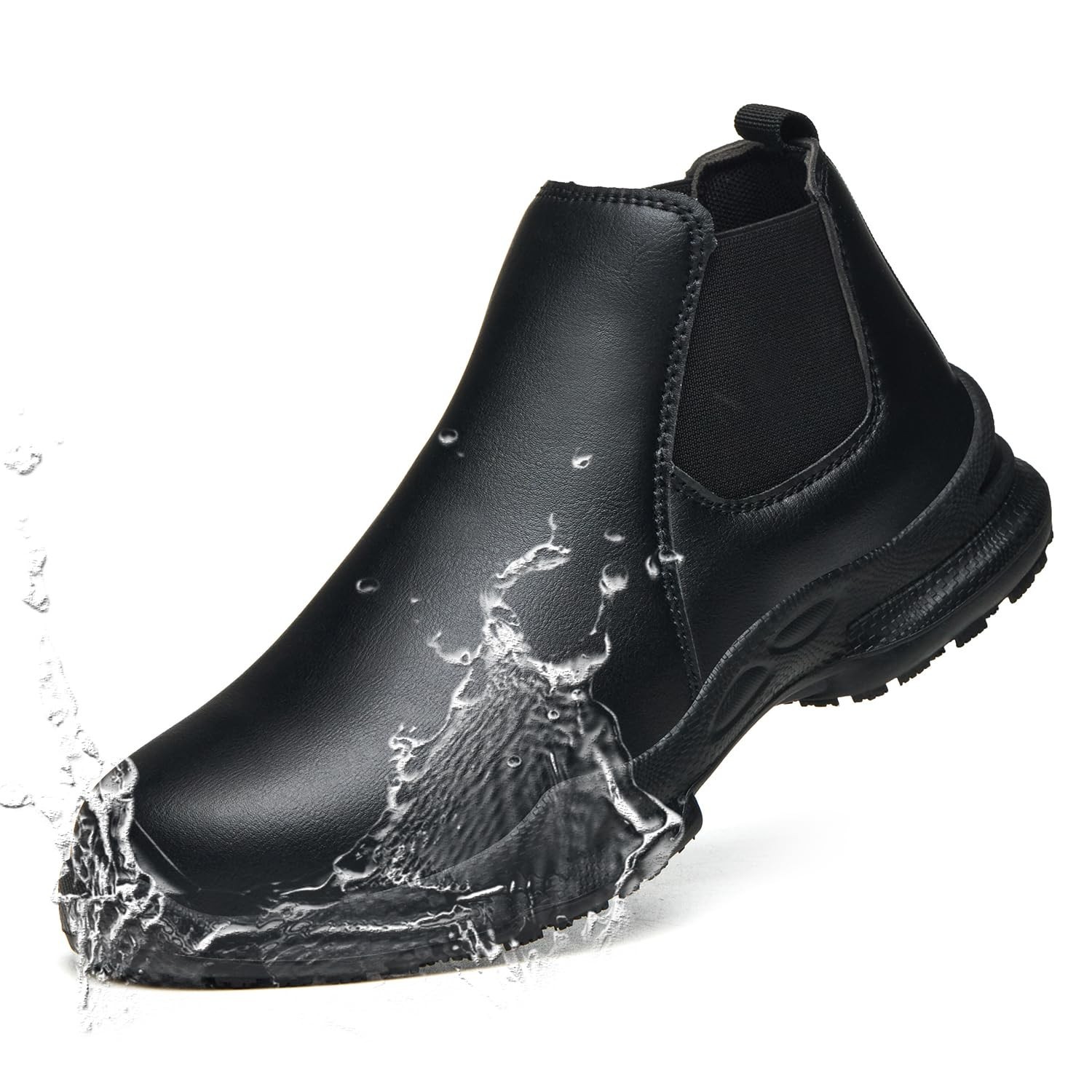 PJZHJ Non Slip Shoes for Men Oil-Proof and Waterproof Chef Shoes Comfortable …
