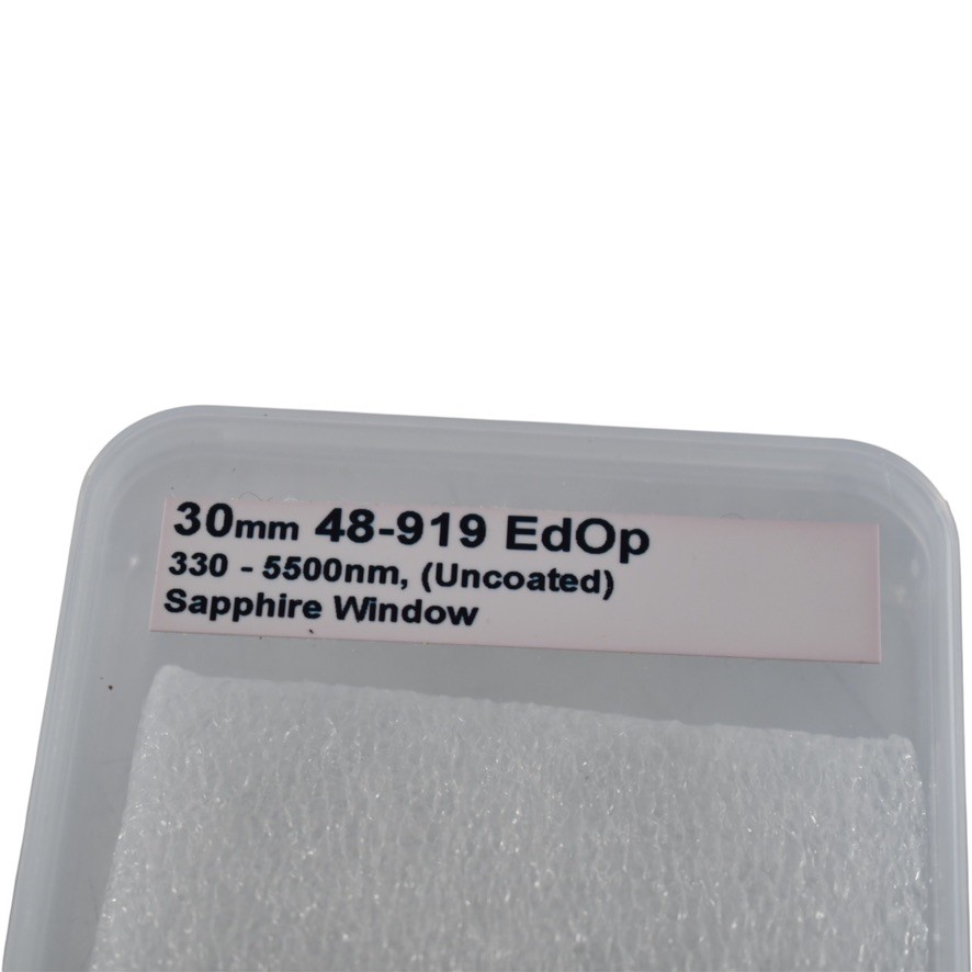 NEW Edmund Optics 48-919 30mm Uncoated Sapphire Optical Window 330-5500nm