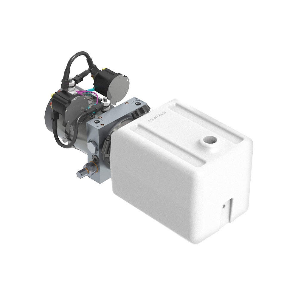 MONARCH B-3530-0104 HPU,1 Stage,1 gal.,1.6 kW,2 gpm,12VDC 36NE07