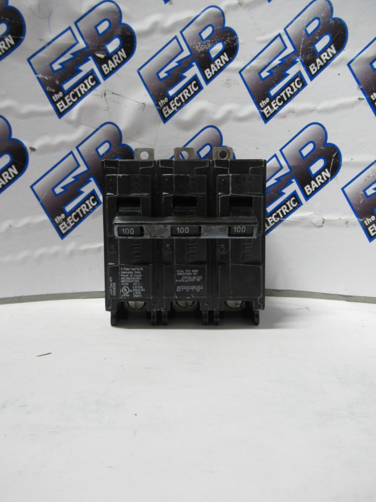 Siemens B3100 Circuit Breaker 100 Amp 240 Volt 3 Pole Bolt On 10K -NEW-S