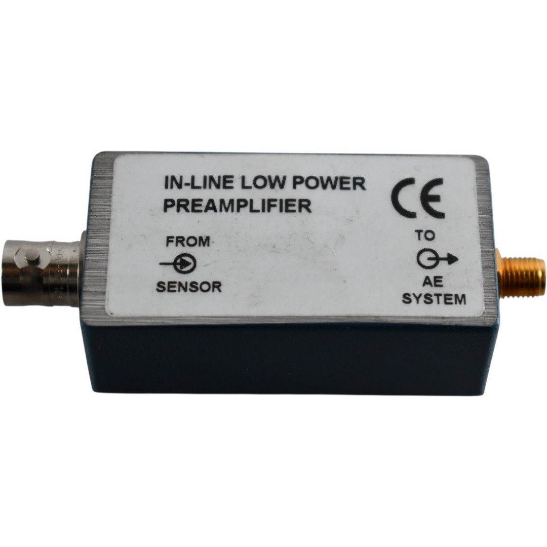 Mistras IL-LP-WS In-Line Low Power AE Preamplifier 26dB 65-1100kHz BNC SMA
