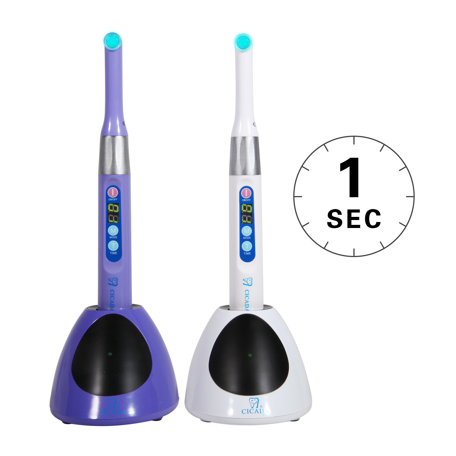 Dental ILED Wireless Curing Light Lamp 1 Sec Cure 2300mw/c㎡