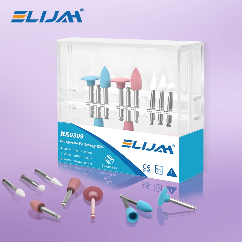 Dental Composite Polishing Kits RA 0309 for Low-speed Handpiece ContraAngle 9pcs