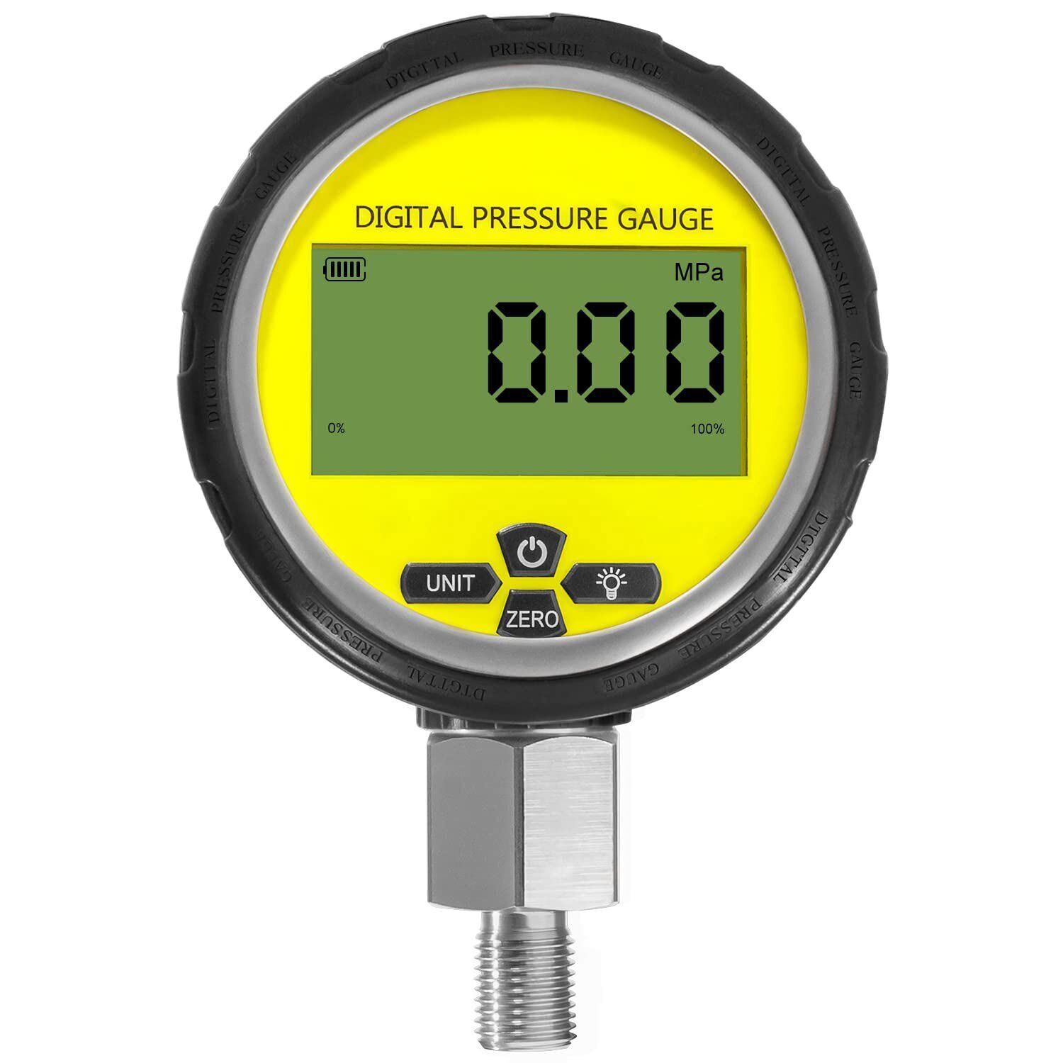 700BAR 10000PSI Digital Hydraulic Pressure Gauge with 1/4-Inch NPT Connector