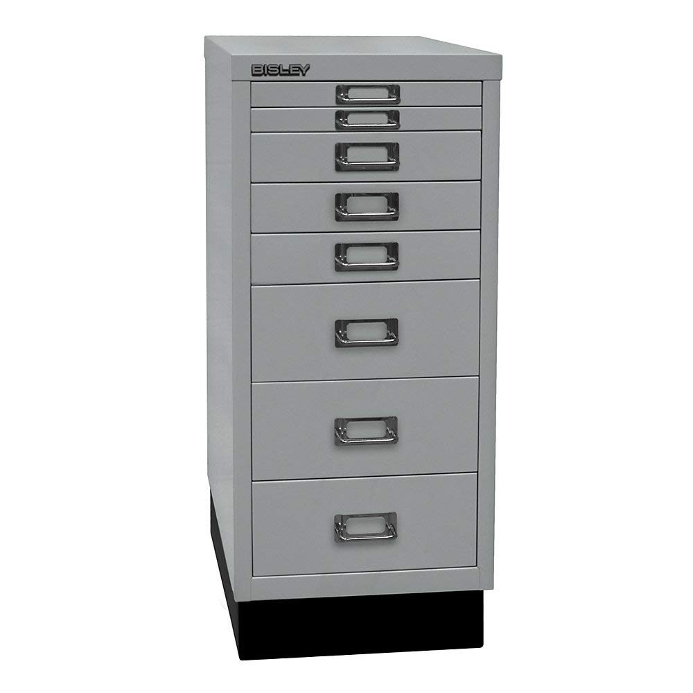 MultiDrawer, 29 Series with Base, A4, 8 Drawers, Metal, 355 Silver,…