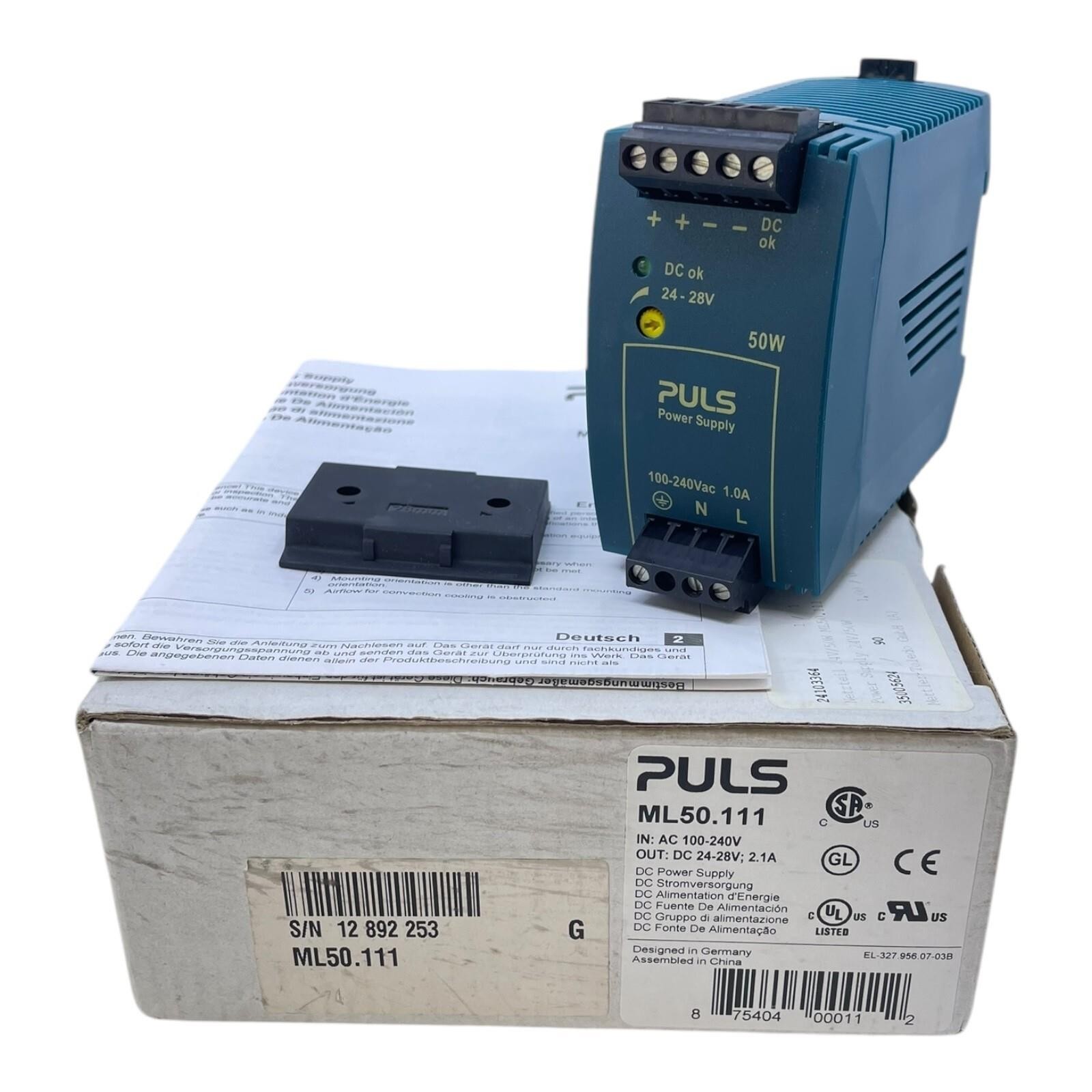 Puls ML50.111 MiniLine Power Supply For Industrial Use – Power Supply