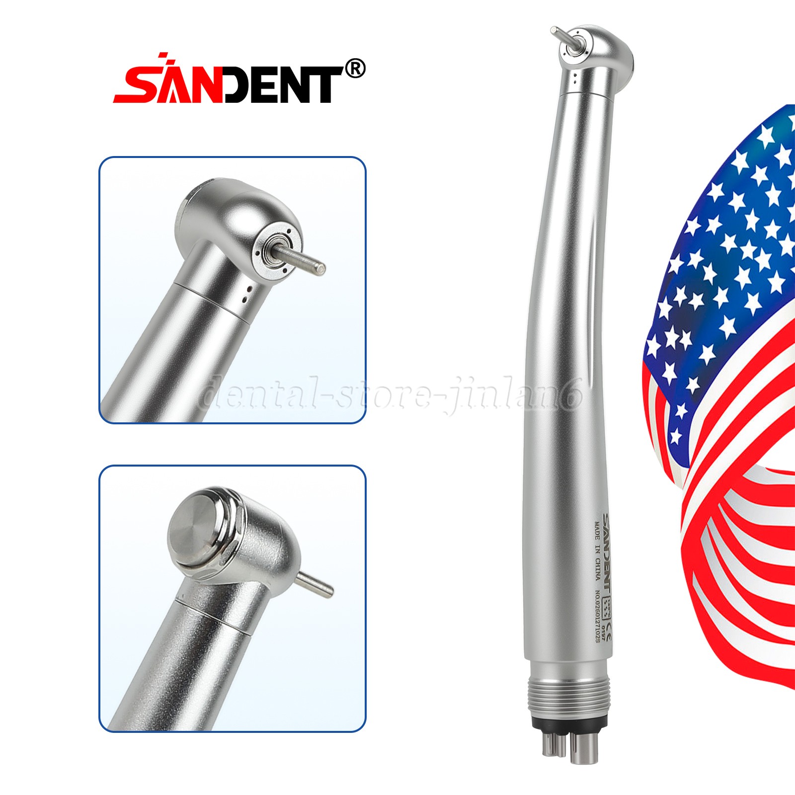 NSK Style Dental High Speed Handpiece Air Turbine 4Holes STNABM