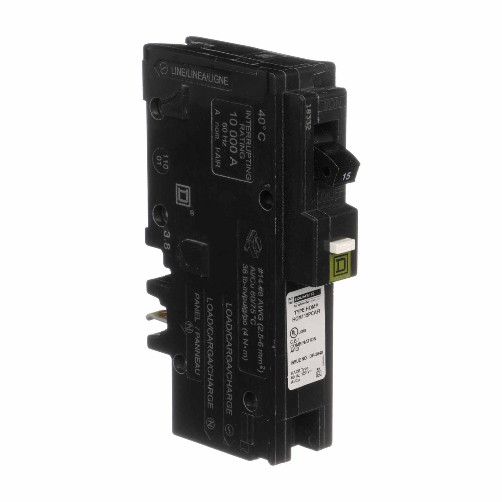 HOM115PCAFI – Square D Homeline – Arc Fault (AFCI) Circuit Breaker