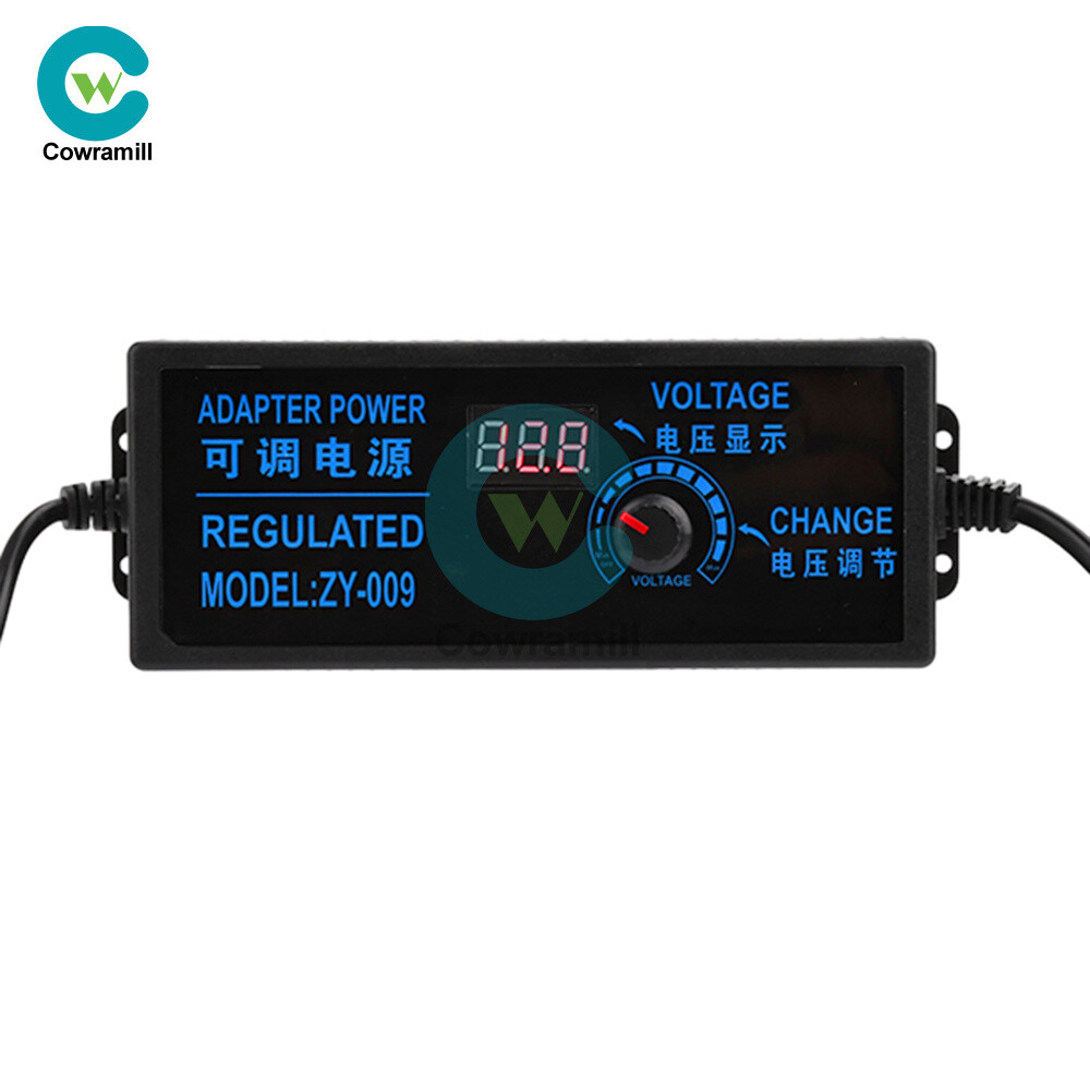 Adjustable AC-DC Power Supply Adapter Charger Variable Voltage 3V-24V Universal
