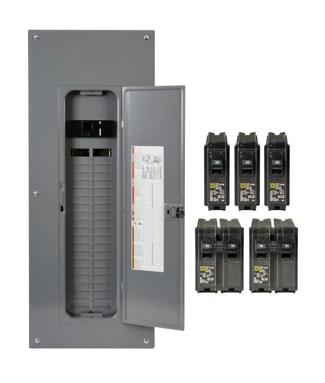 Square D Main Breaker 200 Amp 40-Space 80-Circuit Plug-On Neutral Load Center