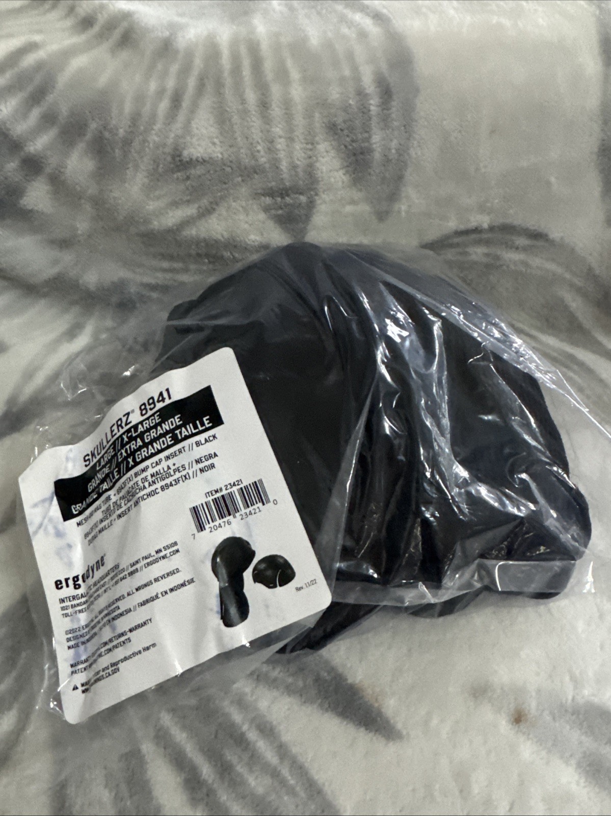 Ergodyne 8941L Bump Cap, Dreadlock Tube, Polyethylene, None Suspension, Fits New
