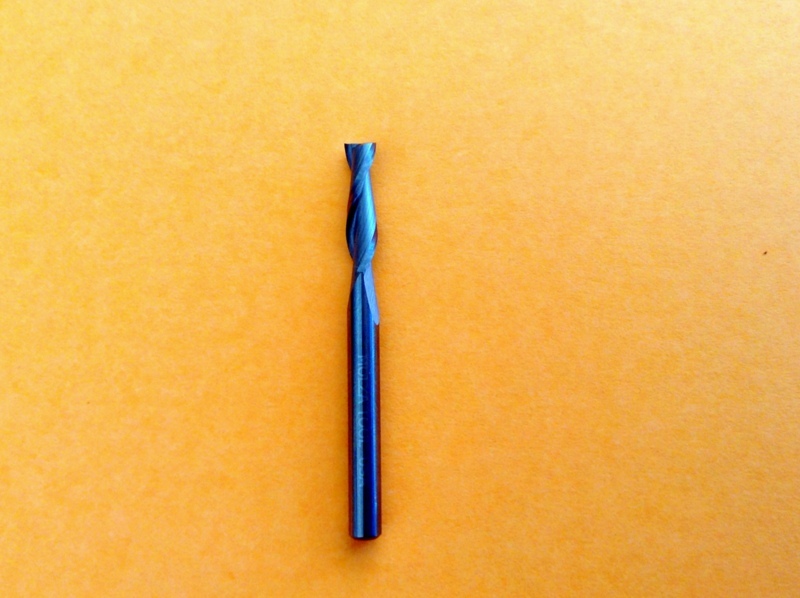 CARBIDE END MILL 1/8″ DIAMETER 3/8″ LOC STUB 2 FLUTE RHS RHC STANDARD HELIX USA