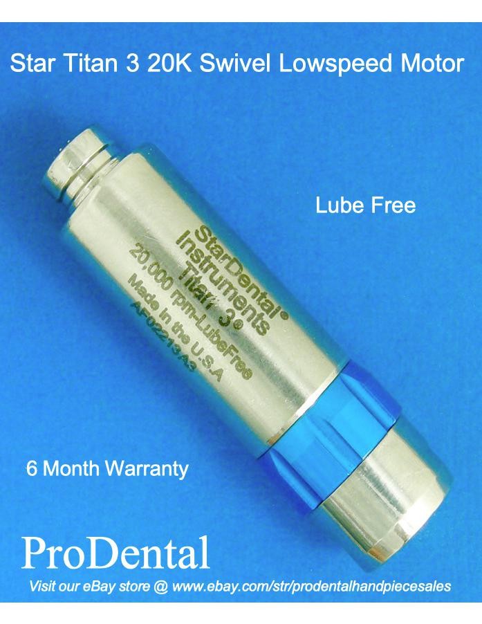 Star Titan 3 – 20,000 rpm Swivel Lube Free Dental Handpiece Motor – ProDental