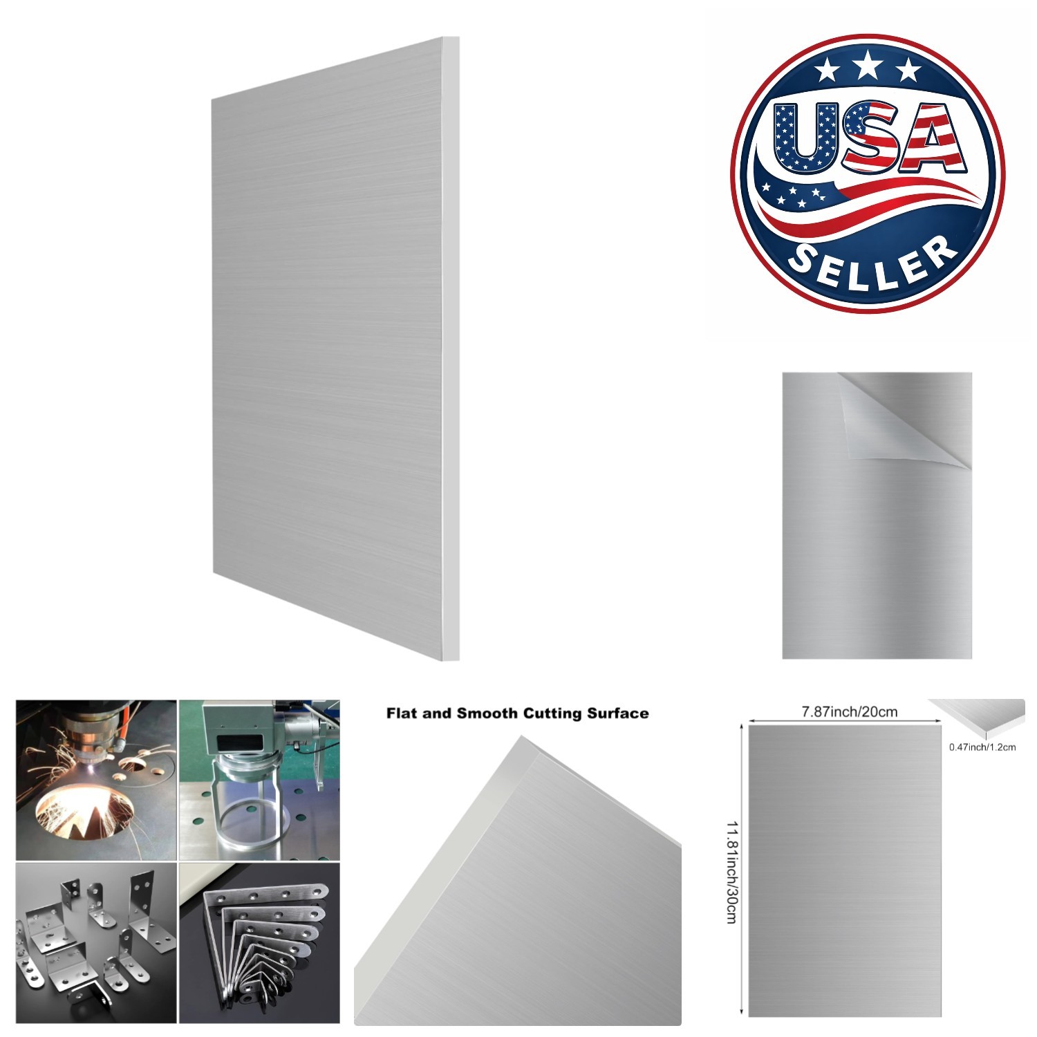Durable 6061-T6 Aluminum Sheet 8x12x1/2 – Waterproof & Anti-Corrosion Properties