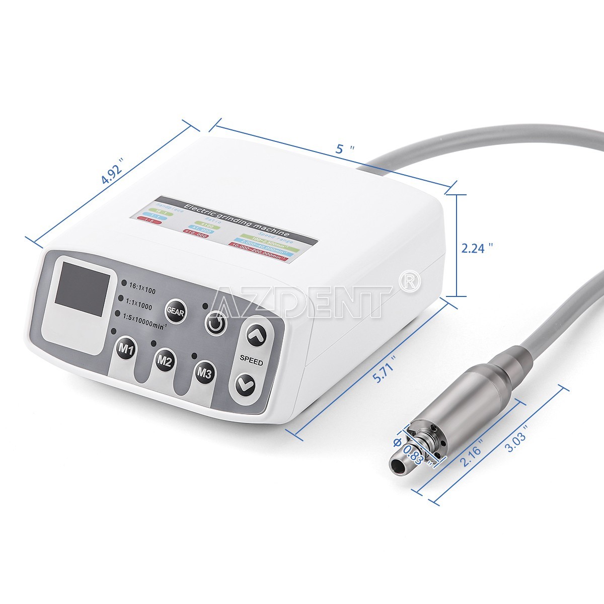 AZDENT Dental Electric LED Brushless Micro Motor Fit For E-type Handpieces