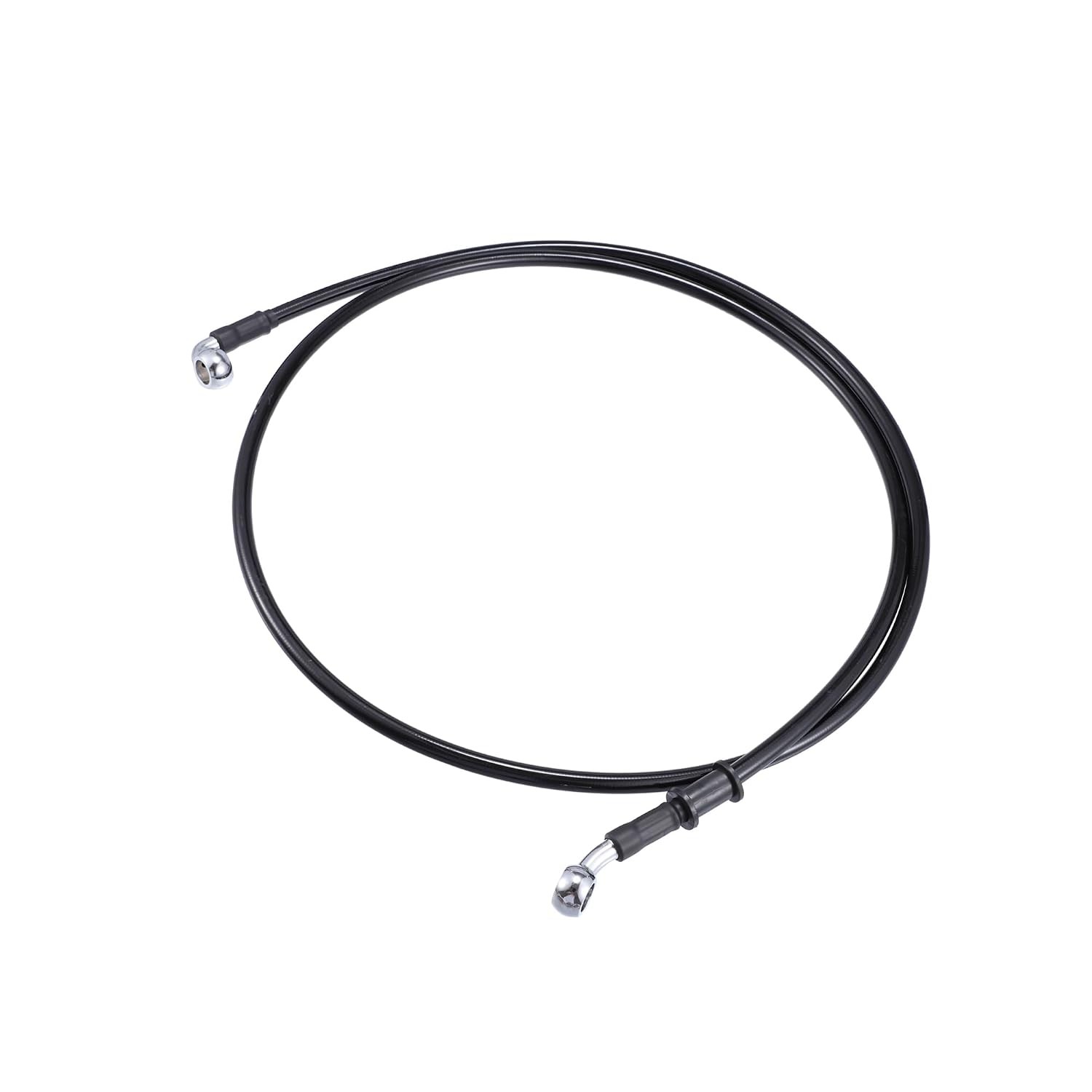 Motoforti 150cm AN3 M10 Car Hydraulic Brake Line Oil Hose Pipe Fitting 28° 90° S