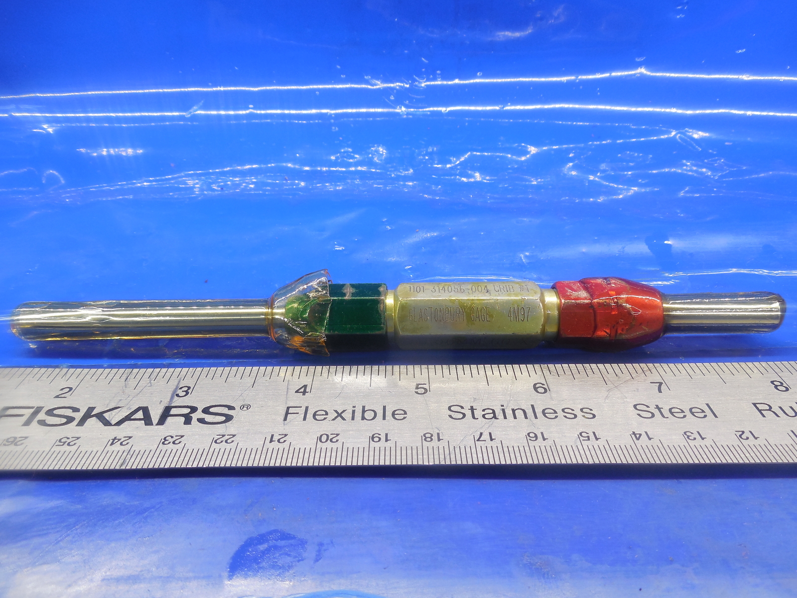 5.800 & 6.000 MM CLASS X SMOOTH PIN PLUG GAGE GO NO GO 6 6.0 MM .2500 -.0138