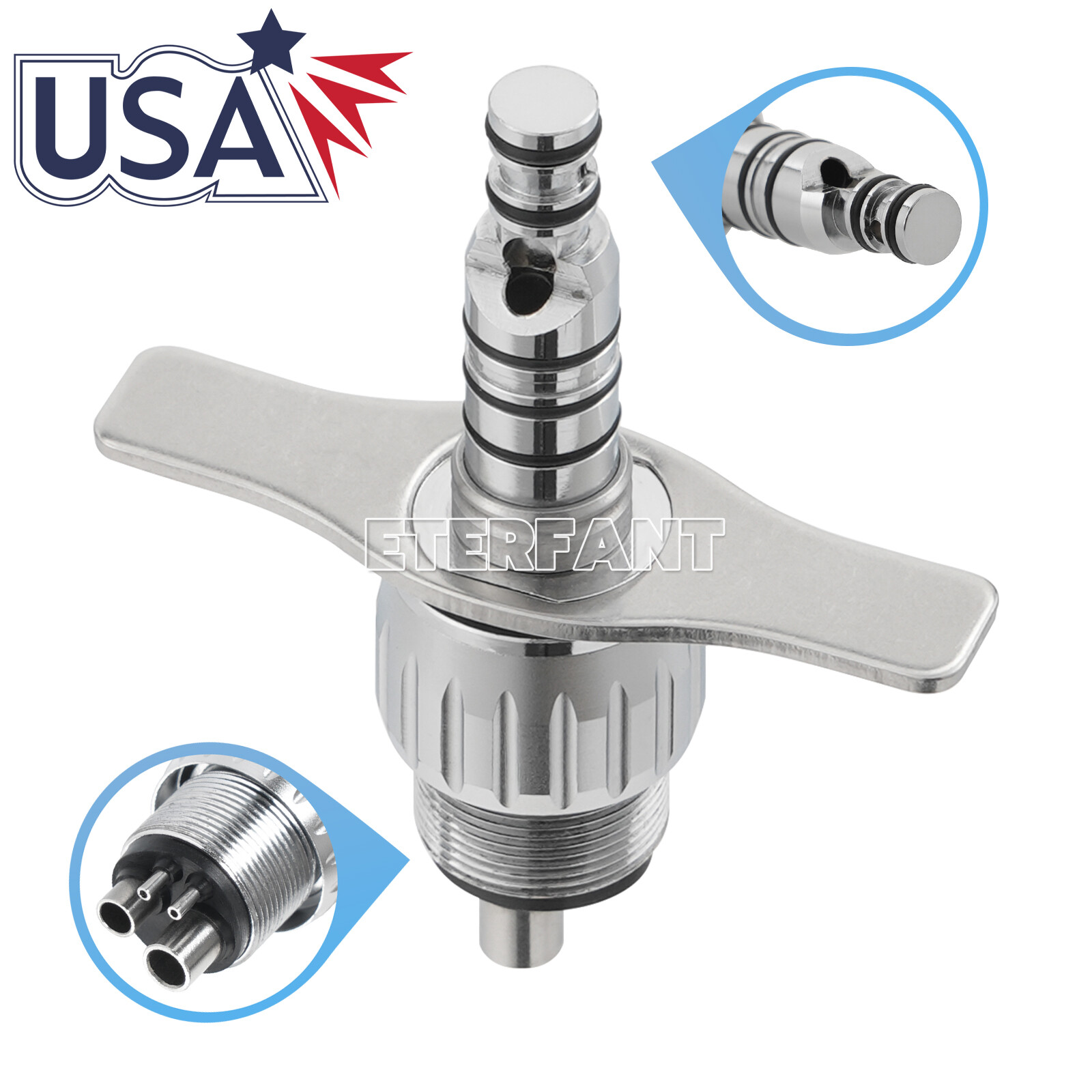 ETERFANT Dental Turbine Handpiece For KaVo MULTIflex Coupler 4 HOLE High Speed