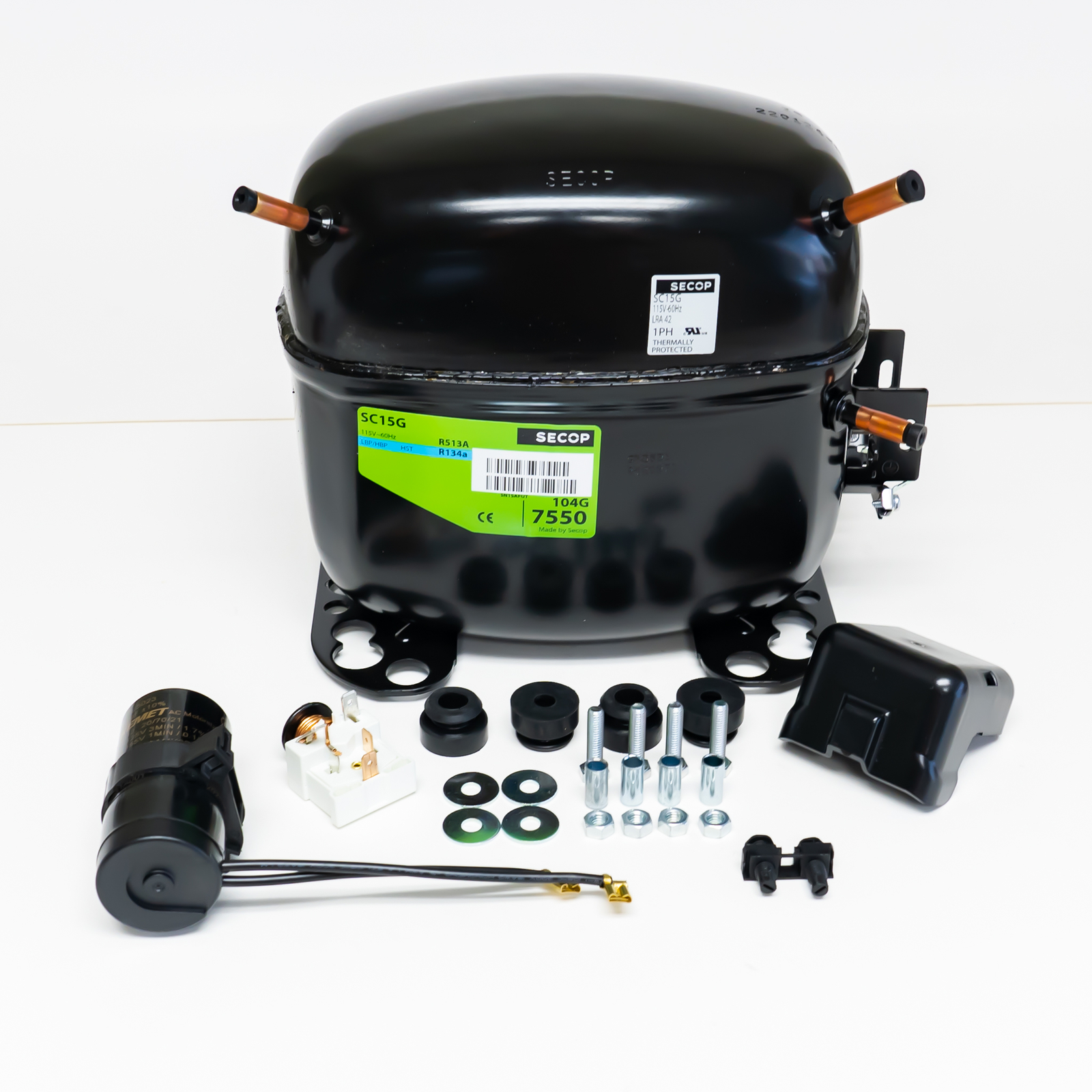 SC15G R134a Refrigeration Compressor 1/2 HP 5606 BTU HBP 115V for True 842509