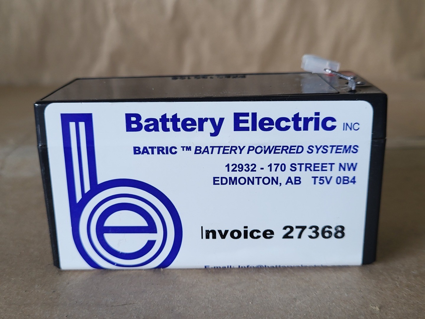 SURPLUS NEW Power Kingdom PS1.2-12 12 Volt 1.2 Ah Sealed Lead Acid Battery