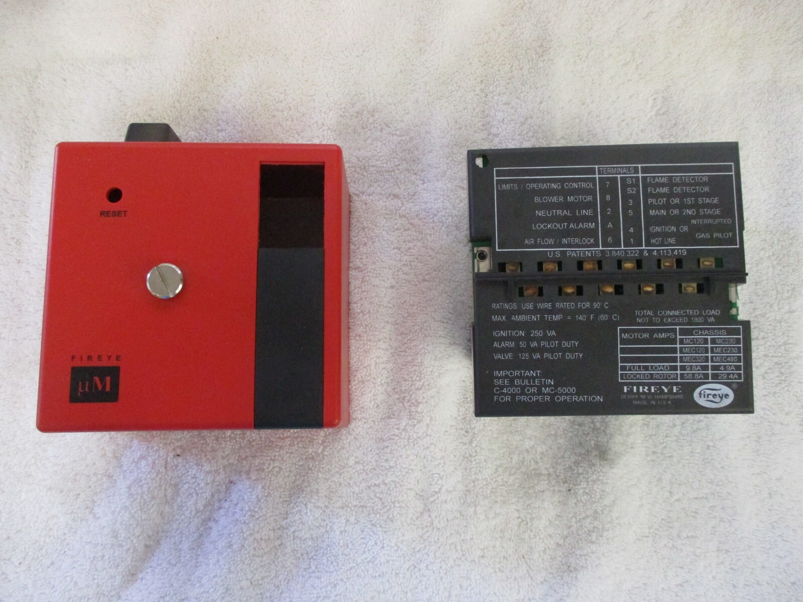 fireye Chasis w/Remote Reset MEC120R