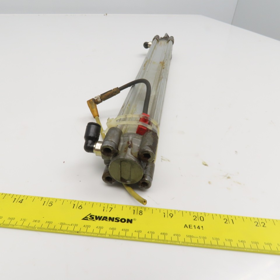 1″ Bore 12″ Stroke Double Acting Air Cylinder Nose Mount 12mm Rod