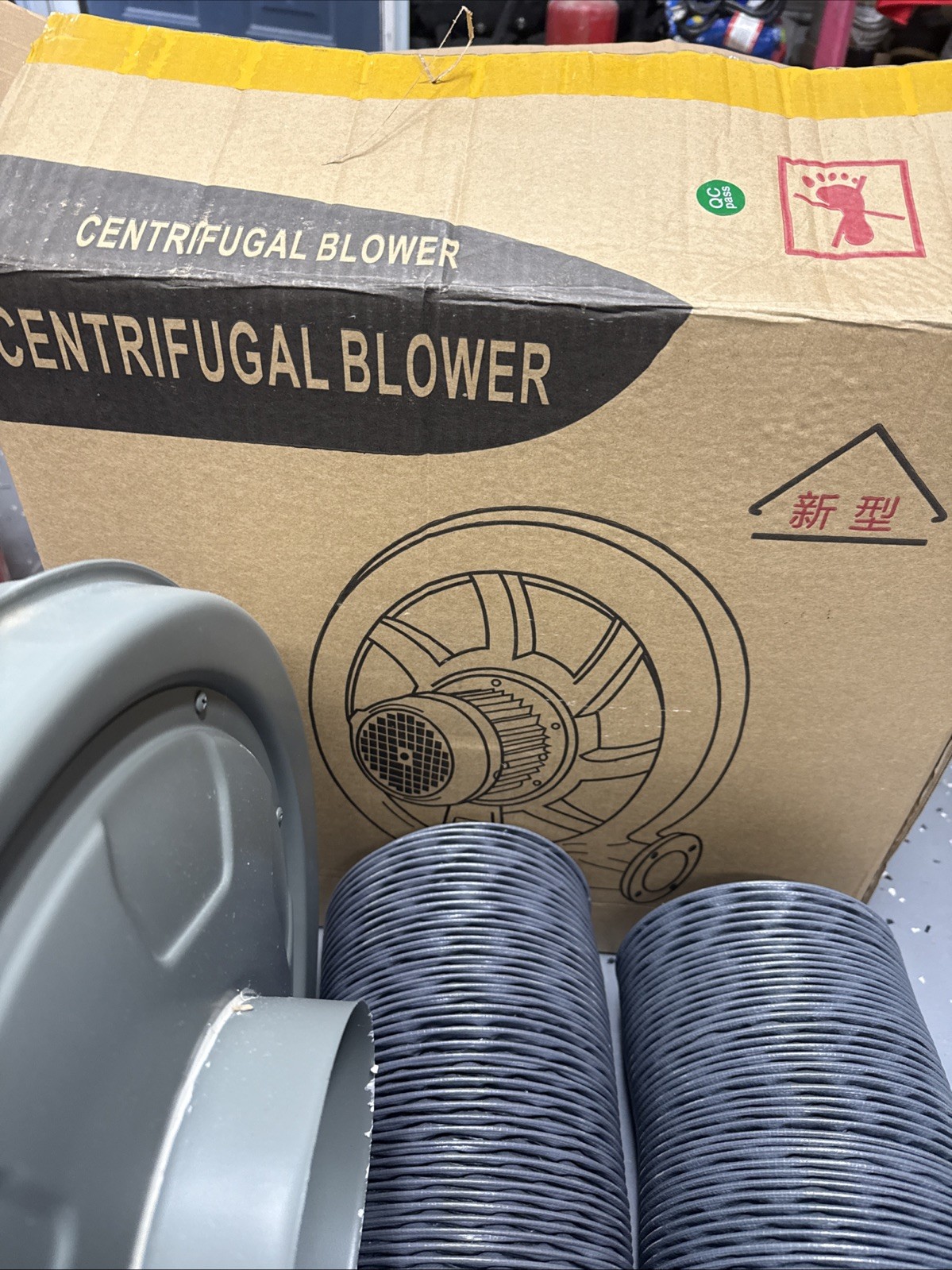 centrifugal blower CZ-TD550w250W centrifugal blower fan rotates at 3,400 RPM