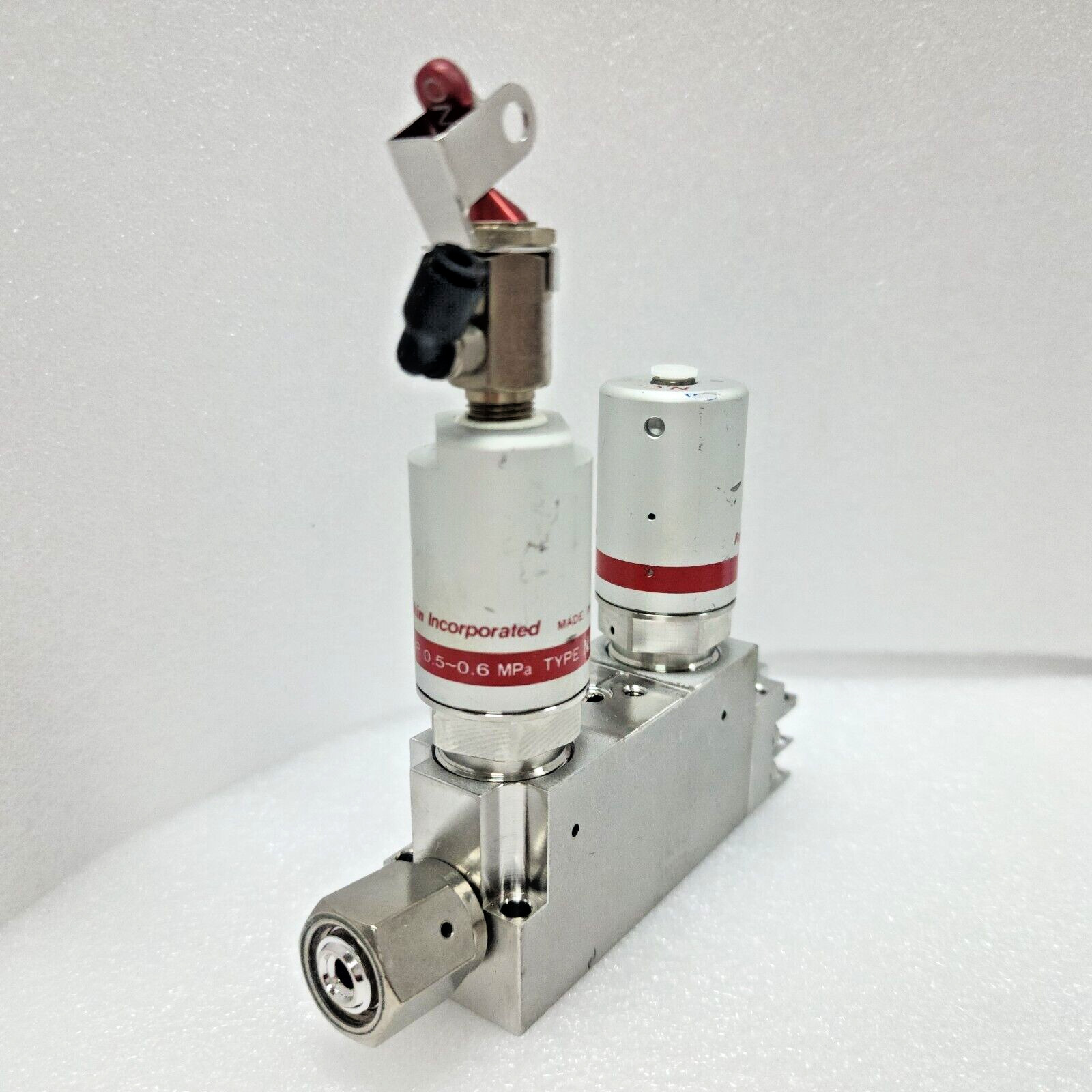 Fujikin 0.5-0.6MPa,Type N.C., C No. 477945 Valve Assembly,Used,Jp +97138