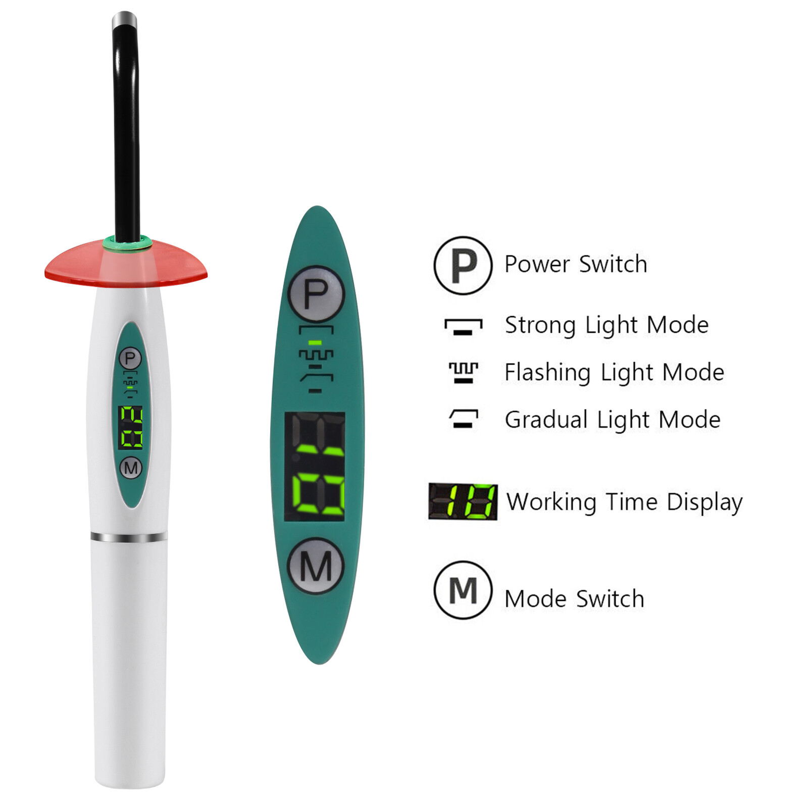 Dental Wireless Cordless LED Curing Light Lamp 2000mW 5W Tool
