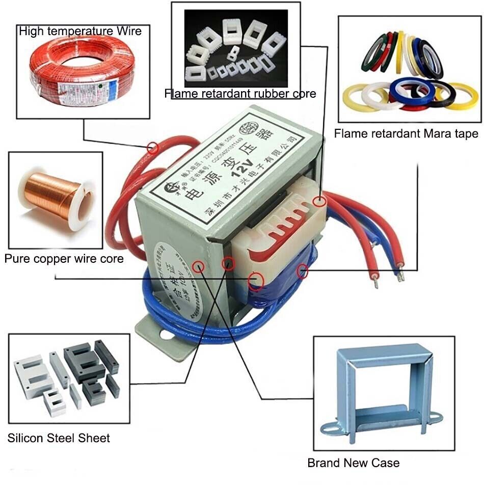 1W-100W Power Transformer Input AC 220V/380V Output AC 6V/9V To 380V Single/Dual