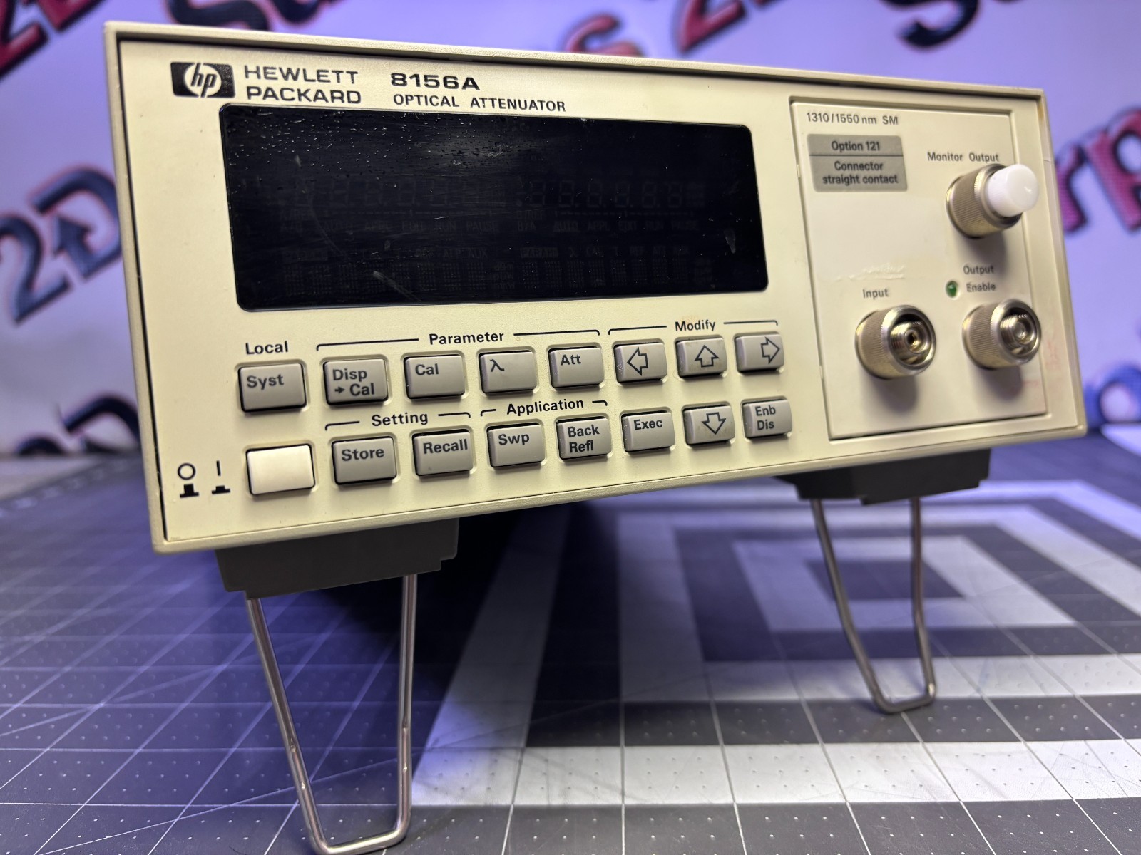 Hewlett Packard 8156A Optical Attenuator with option 0121.