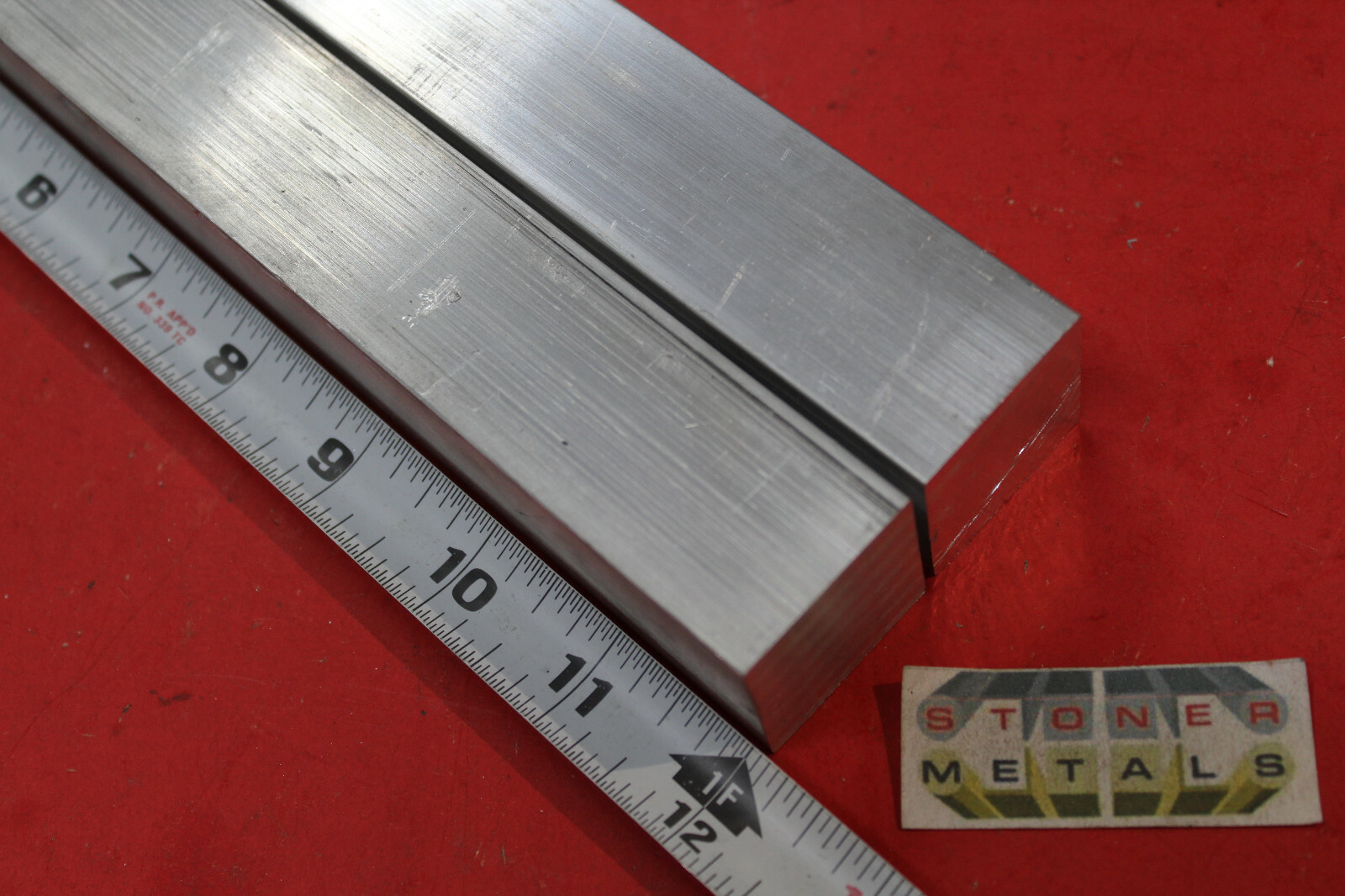 2 Pieces 1-1/4″x 1-1/4″ SQUARE ALUMINUM 6061 SOLID BAR 12″ long T6511 Mill Stock