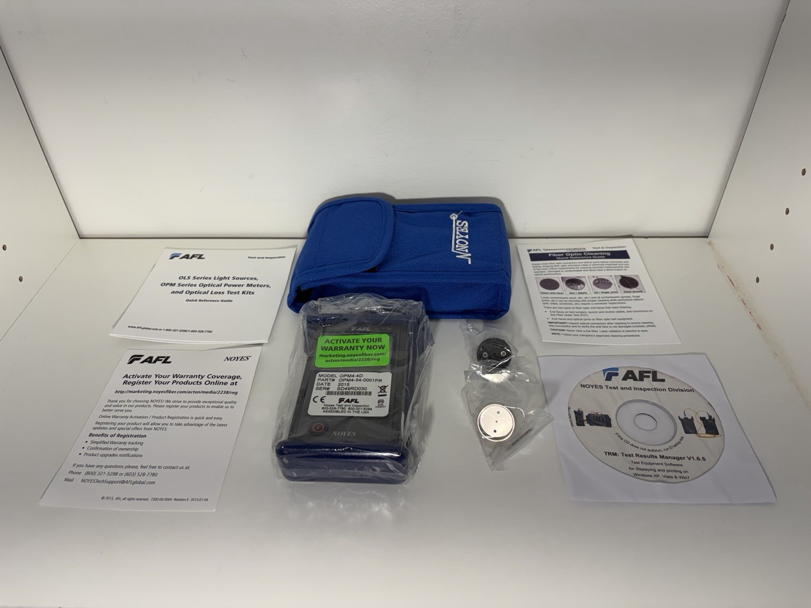 AFL NOYES OPM4-4D SM MM Fiber Optical Power Meter