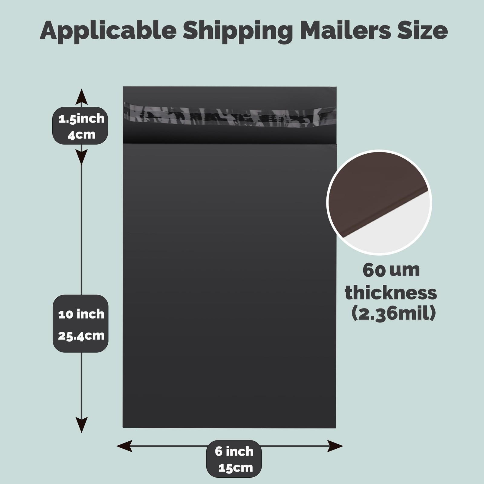 Compostable Mailers Bags 6x11inch with Self-sealing Strip Eco Friendly Shippi…